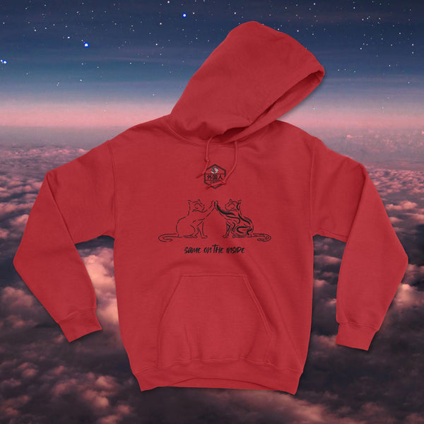 Same On The Inside Cat Friends Unisex Hoodie