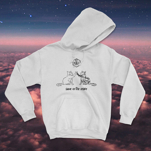 Same On The Inside Cat Friends Unisex Hoodie