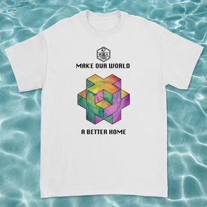 Make Our World A Better Home (Trippy 3D Earth) Unisex T-Shirt