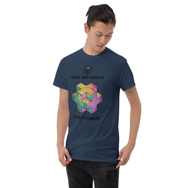 Make Our World A Better Home (Trippy 3D Earth) Unisex T-Shirt