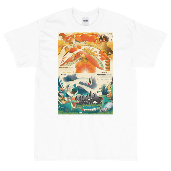 Legendary Lugia Ho-Oh Short Sleeve T-Shirt